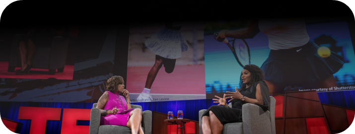 TEDSports interview on stage